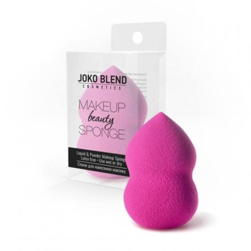 Спонж для макіяжу Makeup Beauty Sponge Hot Pink Joko Blend Спонж для макіяжу Makeup Beauty Sponge Hot Pink Joko Blend