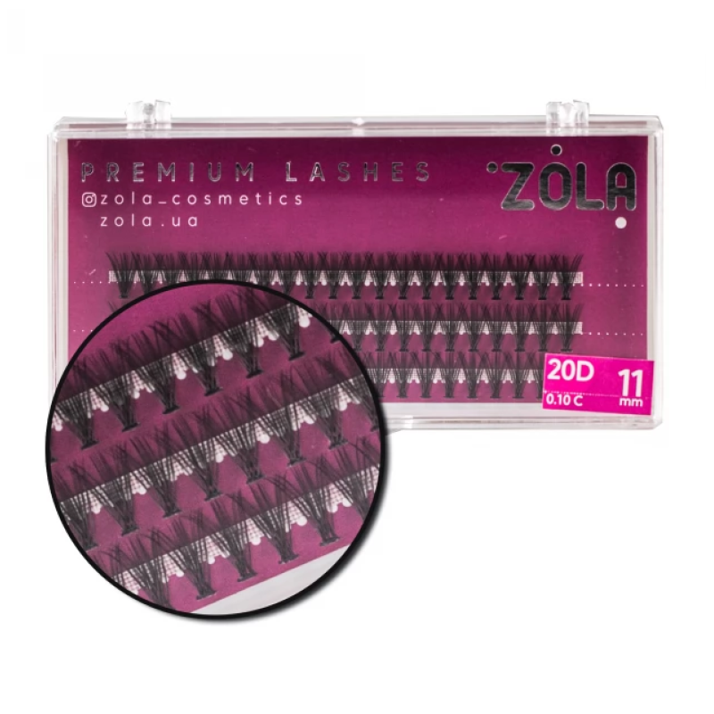 Вії-пучки ZOLA 20D(11mm) Вії-пучки ZOLA 20D(11mm)