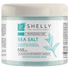 Протизапальна сіль для ванн з алантоїном, екстрактом зеленого чаю й розмарину Shelly