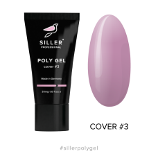 Siller Poly Gel Cover №3 – полігель для нігтів (рожевий), 30мл