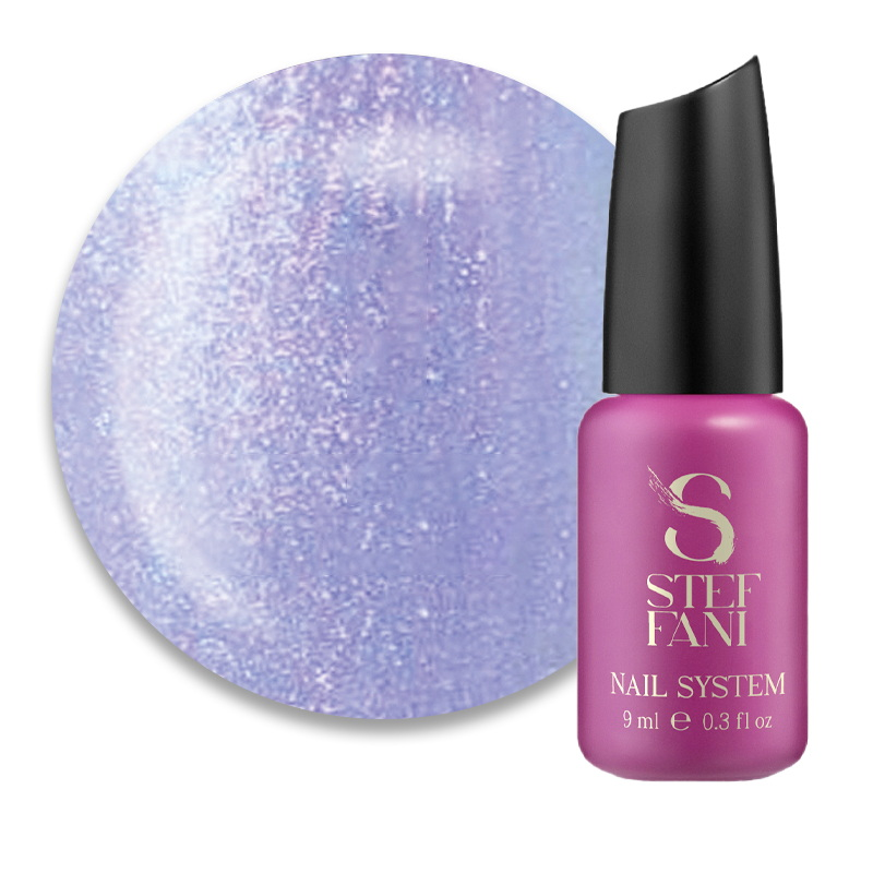 ТОП ДЛЯ ГЕЛЬ-ЛАКУ БЕЗ ЛИПКОГО ШАРУ STEFFANI TOP MOON STONE 01 БУЗКОВО-ФІОЛЕТОВІ ПЕРЛИ. 9 ml
