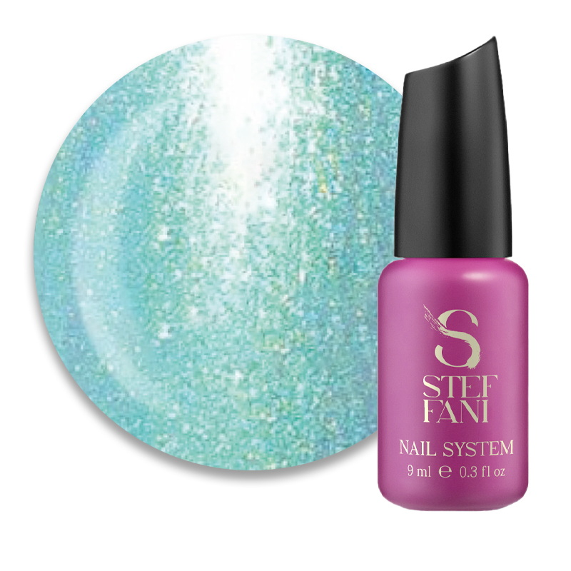 ТОП ДЛЯ ГЕЛЬ-ЛАКУ БЕЗ ЛИПКОГО ШАРУ STEFFANI TOP MOON STONE 04 САЛАТОВО-ЗЕЛЕНІ ПЕРЛИ. 9 МЛ