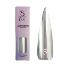 РІДКЕ ВТИРАННЯ ДЛЯ НІГТІВ STEFFANI LIQUID CHROME POWDER 05. СРІБЛО. 2 Г