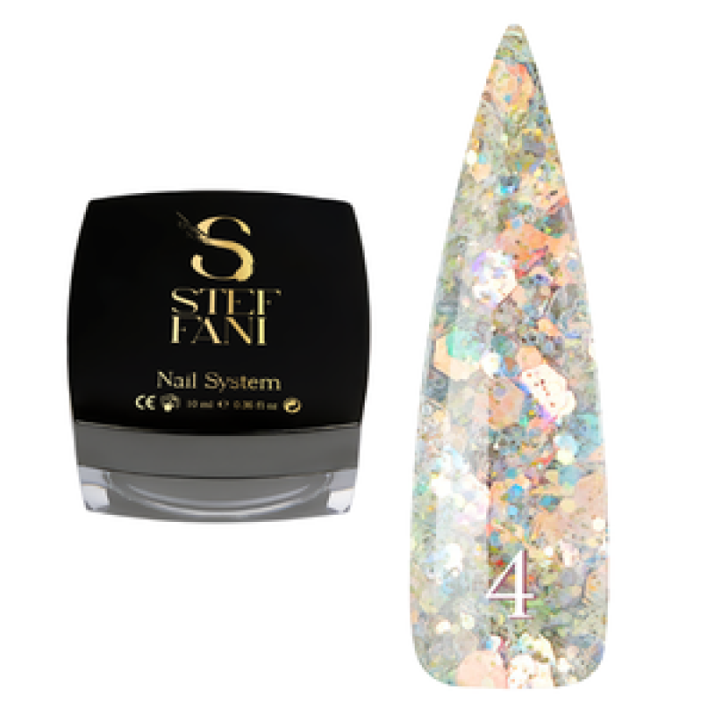 Steffani Glitter Base No04, 10 мл Steffani Glitter Base No04, 10 мл