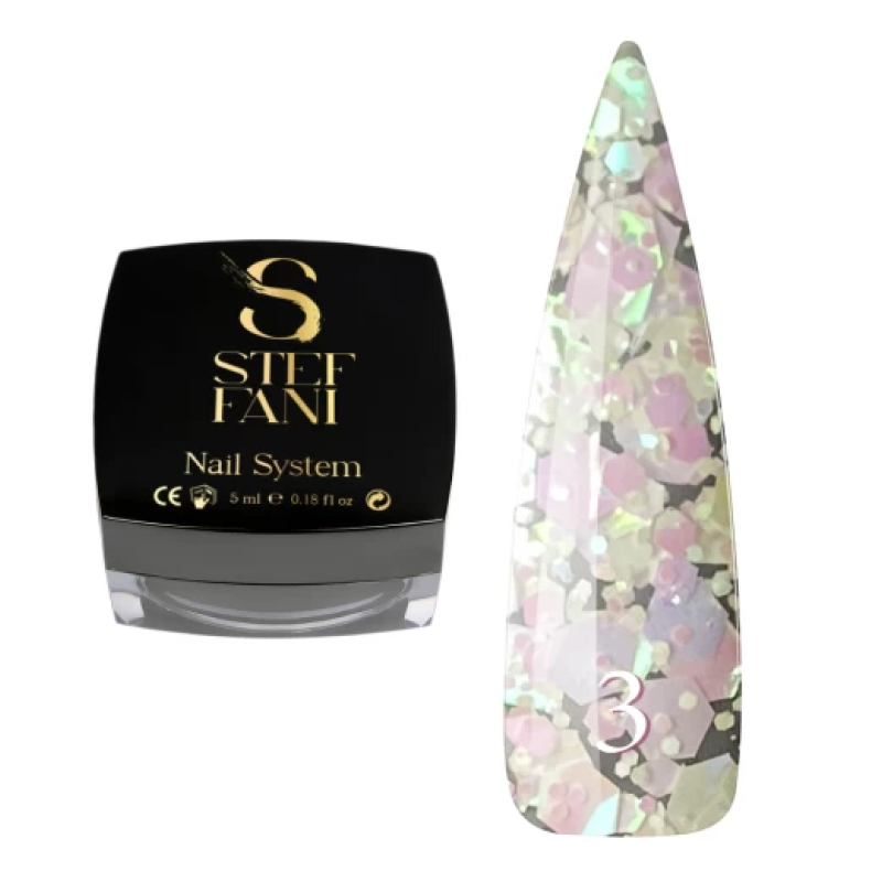 STEFFANI CONFETTI GLITTER 5 мл, №03
