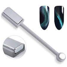 Двосторонній магніт (круглий + прямокутний знімний) для гель-лаку “Кошиче око“