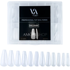 ВЕРХНІ ФОРМИ ДЛЯ НАРОЩУВАННЯ НІГТІВ VALERI TOP NAIL FORMS BALERINE, 120 ШТ