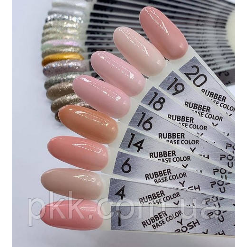 БАЗА-ФРЕНЧ ДЛЯ ГЕЛЬ-ЛАКА YOUPOSH FRENCH RUBBER BASE COLOR КАМУФЛЯЖ 30 МЛ No19 СВІТЛО-РОЗОВАЮ