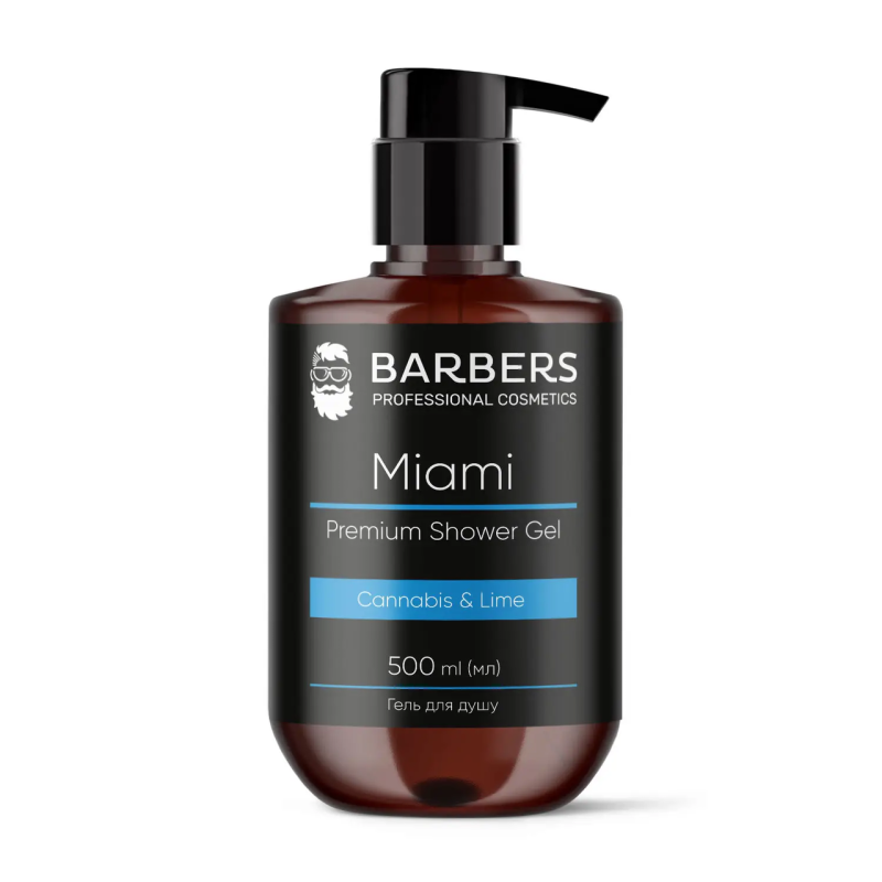Гель для душу чоловічий  Barbers Miami 500 мл