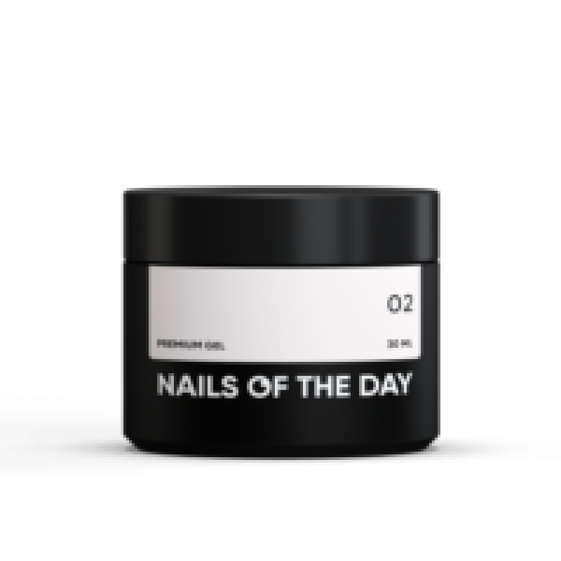 NAILSOFTHEDAY Premium gel 02 — молочно–рожевий будівельний гель, 30 мл