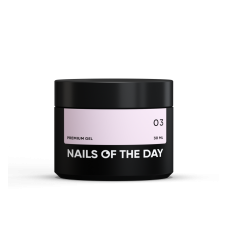 NAILSOFTHEDAY Premium gel 03 — будівельний гель (молочно-рожевий френч), 30 мл