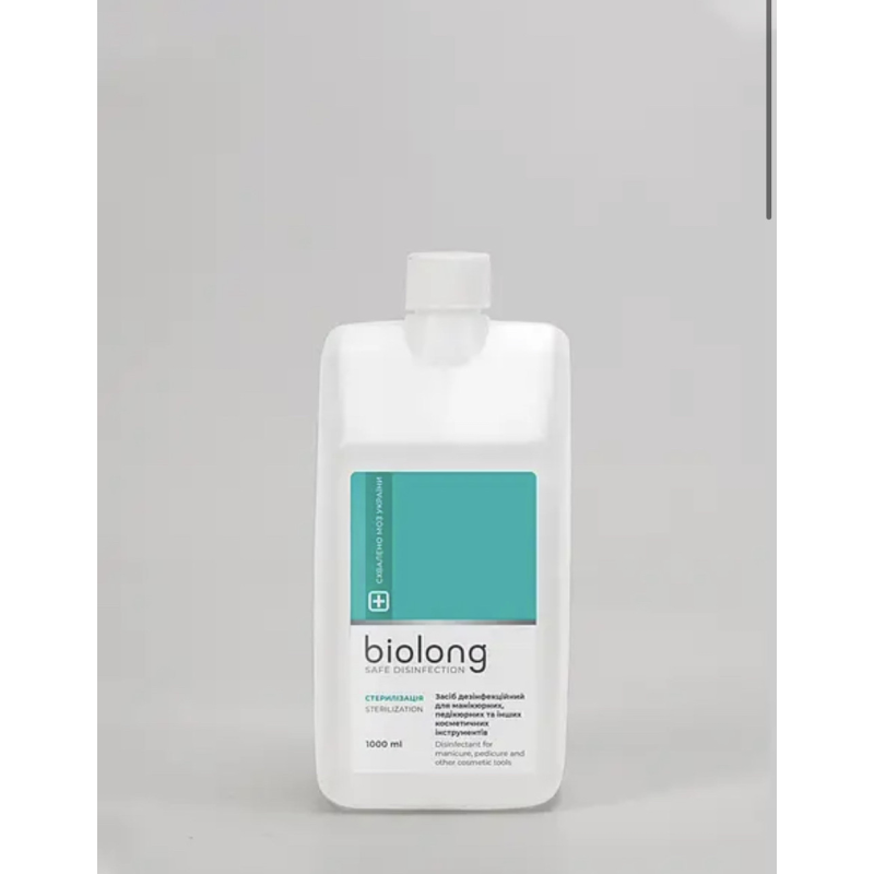 БіоЛонг рідина для стерилізації та дезинфекції  манікюрного, педикюрного та іншого інструменту, 1000 мл