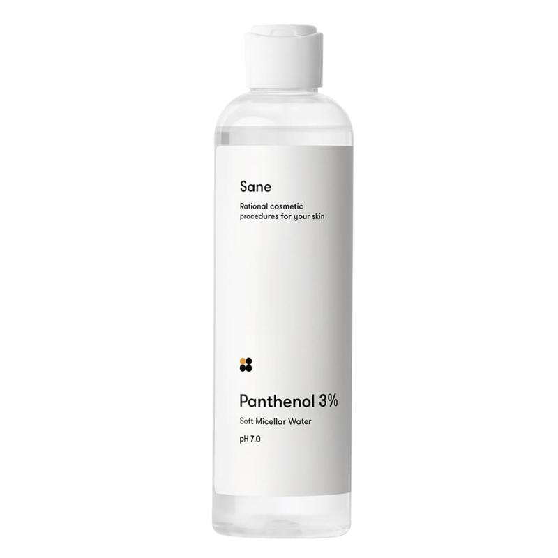 Міцелярна вода для чутливої шкіри обличчя з пантенолом Sane 250 ml