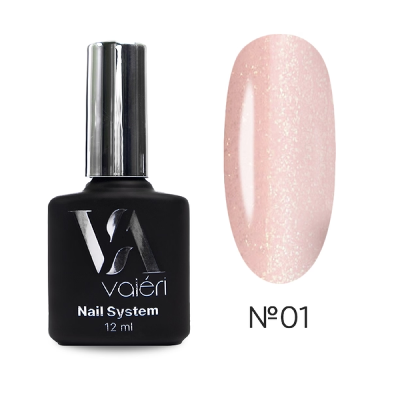 Valeri база Base French No01 ріжева p шимером 12 мл