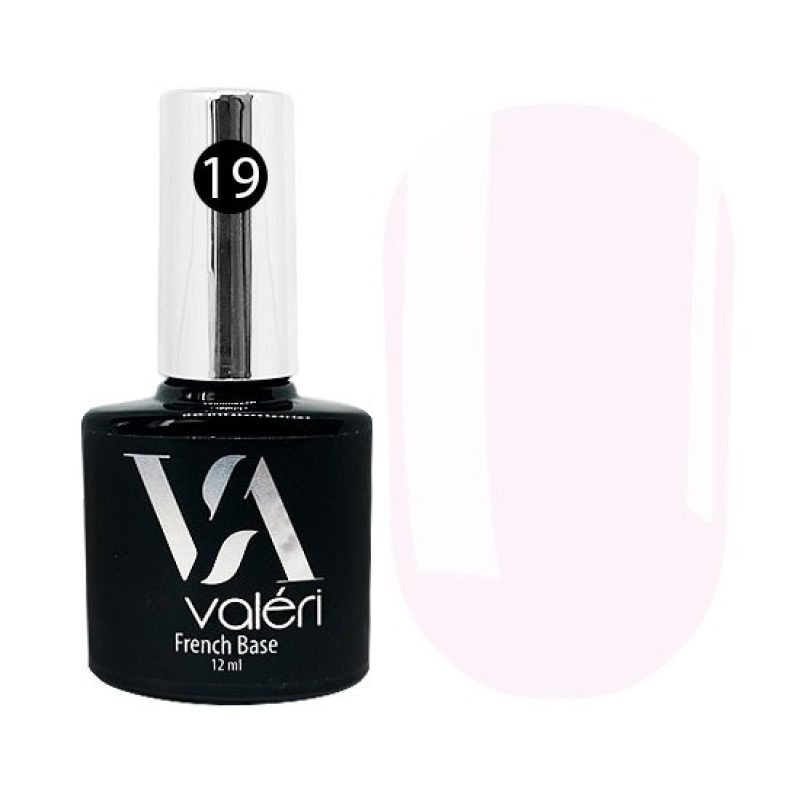 База для гель лака Valeri French Base 12 мл, № 19 світла рожева