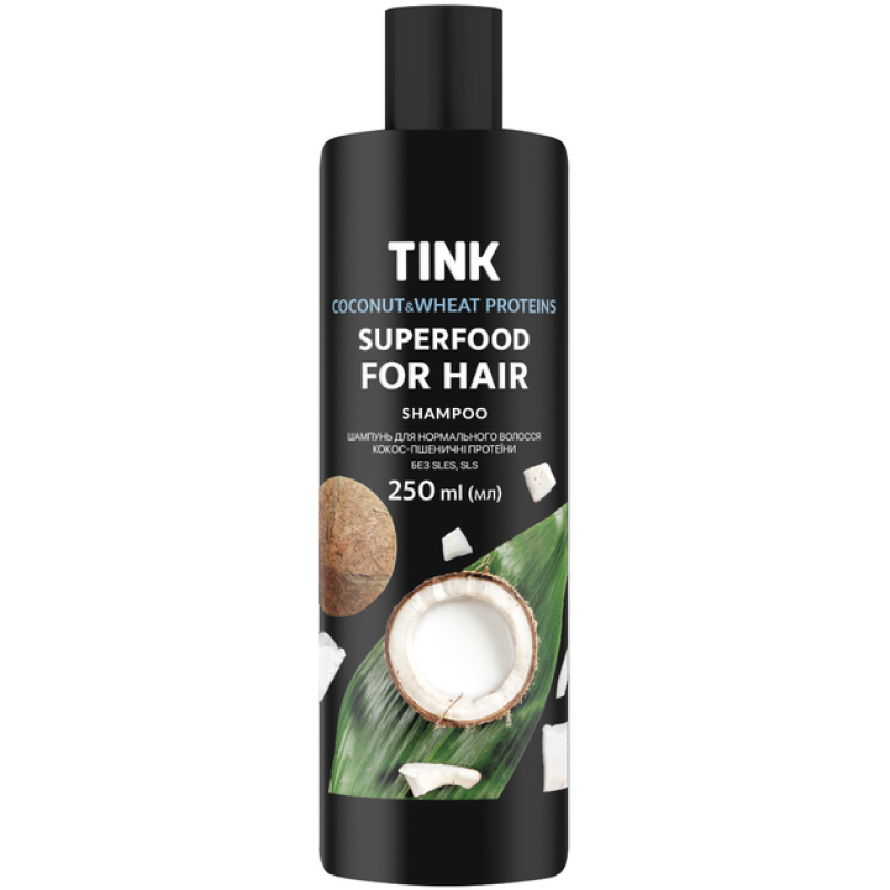 Шампунь для нормального волосся Tink Кокос-Пшеничні протеїни 250 мл
