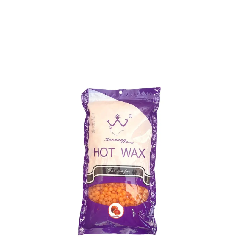 Віск плівковий 300 г. низькотемпературний Konsung Beauty в гранулах, Orange